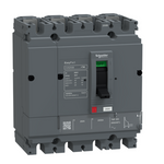circuit breaker, EasyPact CVS250B, 25kA at 415VAC, 200A, TMF trip unit, 4P3d, FTFM