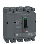 circuit breaker, EasyPact CVS160F, 36kA at 415VAC, 160A, TMF trip unit, 4P3d, FTFM LV516343FT