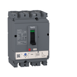 circuit breaker EasyPact CVS100B, 25 kA at 415 VAC, 40 A rating thermal magnetic TM-D trip unit, 3P 3d