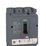 circuit breaker EasyPact CVS250B, 25 kA at 415 VAC, 200 A rating thermal magnetic TM-D trip unit, 3P 3d