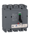 circuit breaker EasyPact CVS100B, 25 kA at 415 VAC, 100 A rating thermal magnetic TM-D trip unit, 4P 3d