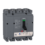 circuit breaker EasyPact CVS160B, 25 kA at 415 VAC, 160 A rating thermal magnetic TM-D trip unit, 4P 3d