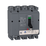 circuit breaker EasyPact CVS250B, 25 kA at 415 VAC, 200 A rating thermal magnetic TM-D trip unit, 4P 3d