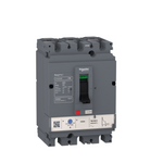 circuit breaker EasyPact CVS250B, 25 kA at 415 VAC, 250 A rating thermal magnetic TM-D trip unit, 3P 3d