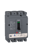 circuit breaker EasyPact CVS100F, 36 kA at 415 VAC, 32 A rating thermal magnetic TM-D trip unit, 3P 3d