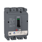 circuit breaker EasyPact CVS100F, 36 kA at 415 VAC, 50 A rating thermal magnetic TM-D trip unit, 3P 3d