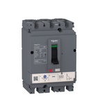 circuit breaker EasyPact CVS100F, 36 kA at 415 VAC, 80 A rating thermal magnetic TM-D trip unit, 3P 3d