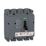 circuit breaker EasyPact CVS100F, 36 kA at 415 VAC, 80 A rating thermal magnetic TM-D trip unit, 4P 3d