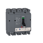 circuit breaker EasyPact CVS160F, 36 kA at 415 VAC, 125 A rating thermal magnetic TM-D trip unit, 4P 3d