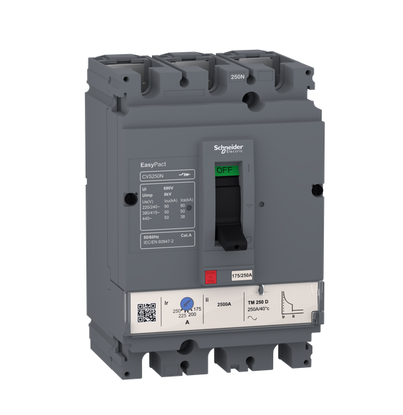 Easypact CVS - CVS100N circuit breaker - 3P/3d