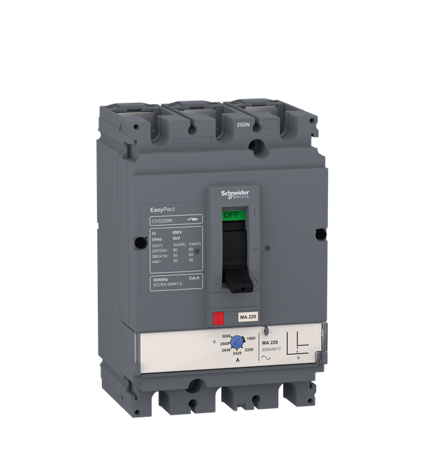Easypact CVS - CVS100N circuit breaker - 3P/3d