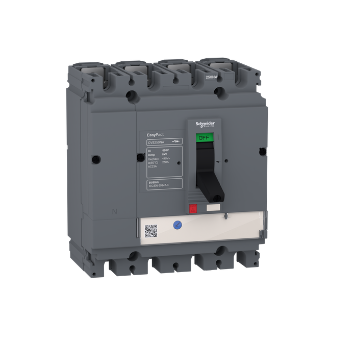 switch disconnector EasyPact CVS160NA, 4 poles, 160 A, AC22A, AC23A