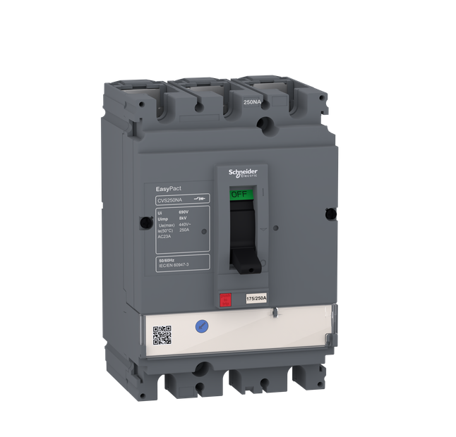 switch disconnector EasyPact CVS250NA, 3 poles, 250 A, AC22A, AC23A