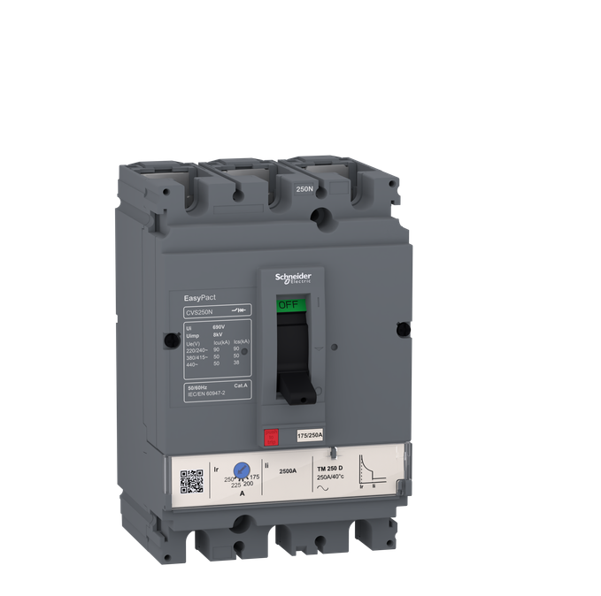 Easypact CVS - CVS100N circuit breaker - 3P/3d