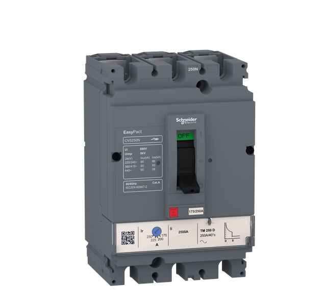 Easypact CVS - CVS100N circuit breaker - 3P/3d