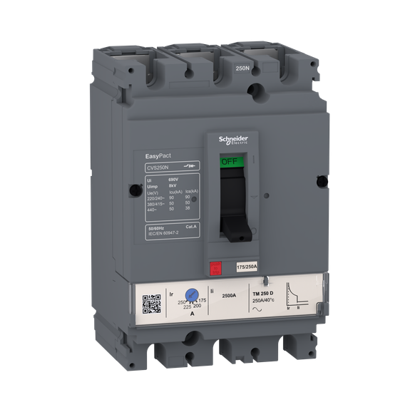 Easypact CVS - CVS100N circuit breaker - 3P/3d