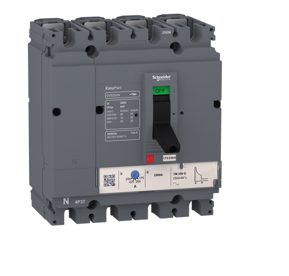 Easypact CVS - CVS100N circuit breaker - 4P/3d