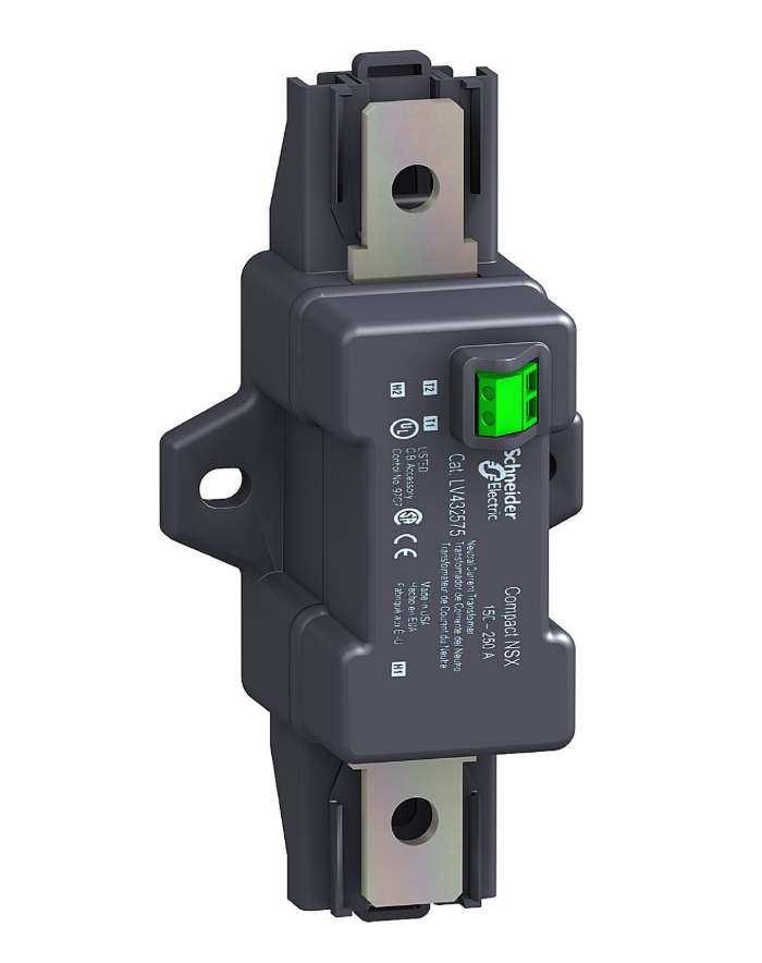 external neutral current transformer, Compact NSX100, 25 A to 100 A, for 3 poles circuit breakers