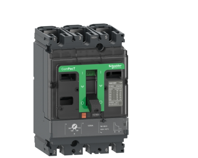 Circuit breaker, ComPacT NSX100B, 25kA/415VAC, 3 poles, TMD trip unit 63A