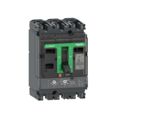 circuit breaker, ComPacT NSX100N, 50kA/415VAC, 3 poles, TMD trip unit 32A