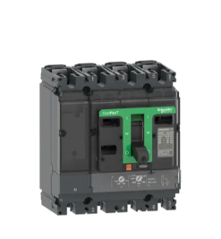 Circuit breaker, ComPacT NSX100B, 25kA/415VAC, 4 poles 3D (neutral not protected), TMD trip unit 16A