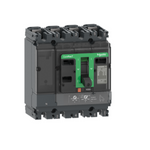 Circuit breaker, ComPacT NSX100B, 25kA/415VAC, 4 poles 3D (neutral not protected), TMD trip unit 25A