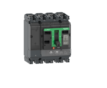 Circuit breaker, ComPacT NSX100B, 25kA/415VAC, 4 poles 3D (neutral not protected), TMD trip unit 50A