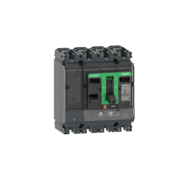 Circuit breaker, ComPacT NSX100B, 25kA/415VAC, 4 poles 3D (neutral not protected), TMD trip unit 63A