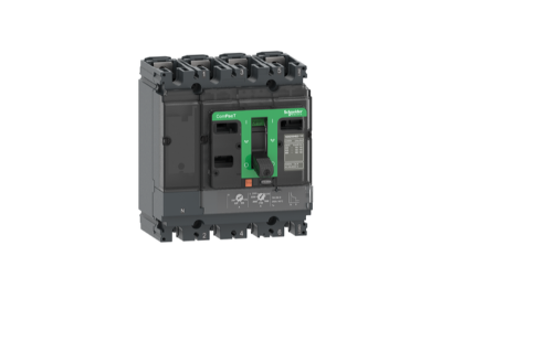 Circuit breaker, ComPacT NSX100B, 25kA/415VAC, 4 poles 3D (neutral not protected), TMD trip unit 80A