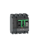 Circuit breaker, ComPacT NSX100B, 25kA/415VAC, 4 poles 3D (neutral not protected), TMD trip unit 100A