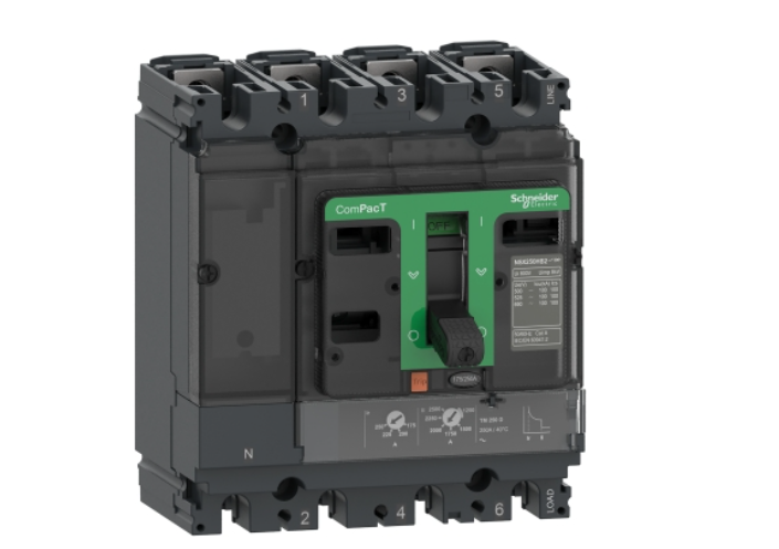circuit breaker, ComPacT NSX100F, 36kA/415VAC, 4 poles 3D (neutral not protected), TMD trip unit 50A