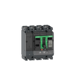 Circuit breaker, ComPacT NSX100F, 36kA/415VAC, 4 poles 3D (neutral not protected), TMD trip unit 80A