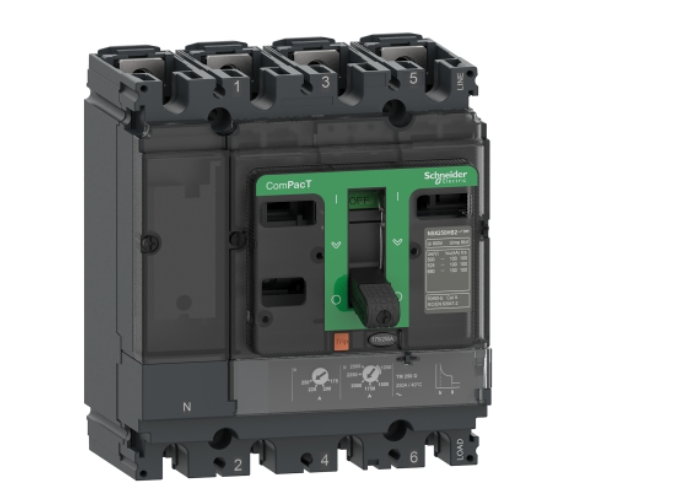 Circuit breaker, ComPacT NSX100F, 36kA/415VAC, 4 poles 3D (neutral not protected), TMD trip unit 100A