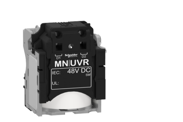 MN undervoltage release, Compact NSX, PowerPact Multistandard, EasyPact CVS, rated voltage 48 VDC