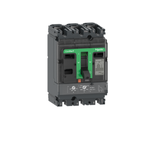 Circuit breaker, ComPacT NSX160B, 25kA/415VAC, 3 poles, TMD trip unit 125A
