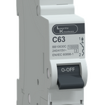 MCB SP 63A C-Curve 10kA