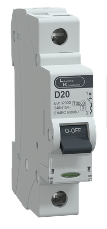 MCB SP 20A D-Curve 10kA