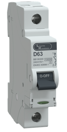 MCB SP 63A D-Curve 10kA