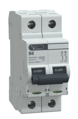 MCB DP 6A B-Curve 10kA