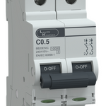MCB DP 0.5A C-Curve 10kA