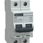 MCB DP 4A C-Curve 10kA