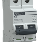 MCB DP 6A C-Curve 10kA