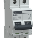 MCB DP 0.5A D-Curve 10kA