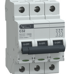 MCB TP 32A C-Curve 10kA