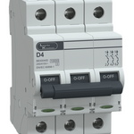 MCB TP 4A D-Curve 10kA