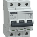 MCB TP 20A D-Curve 10kA