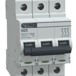 MCB TP 25A D-Curve 10kA