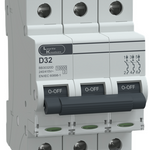 MCB TP 32A D-Curve 10kA