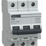 MCB TP 40A D-Curve 10kA