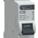 MCB SP 32A 130V DC 6kA